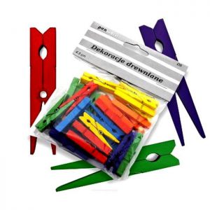 Klamerki drewniane Penword 45mm Mix